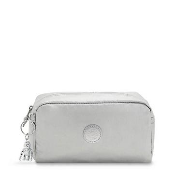 Kipling Gleam Metallic Pouch Tassen Zilver | BE 2133VR